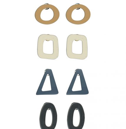 4 Pairs of Geometrical Earrings Felicity