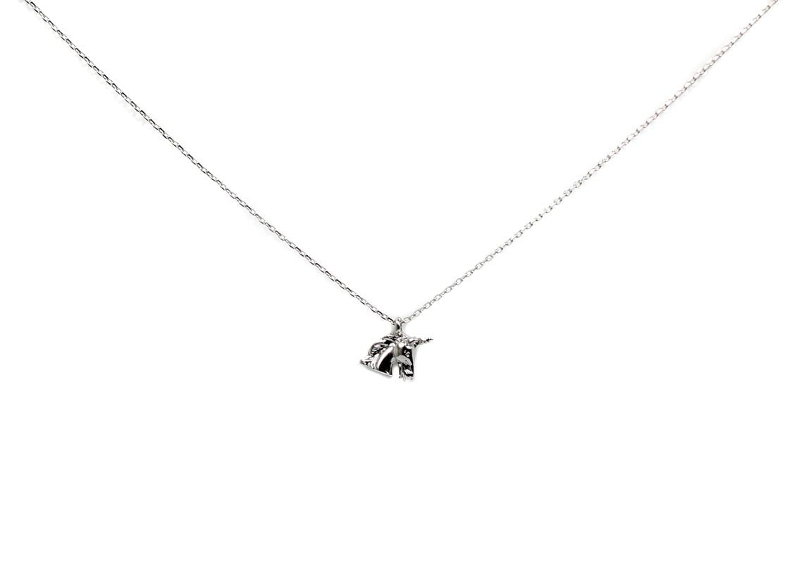 Delicate Unicorn Necklace Silver